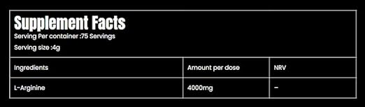 Arginine old School Formula-75 Serv.-300G.