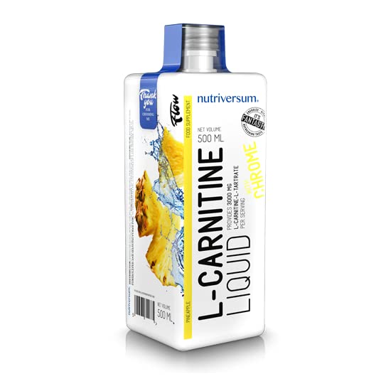 L-Carnitine 3with Chromium Liquid Pineapple Flavoured, 500ml