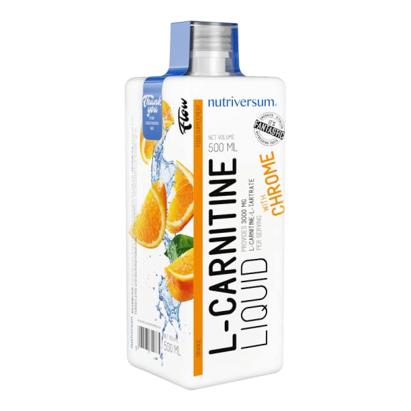 L-CARNITINE With CHROMIUM Liquid Orange Flavoured 500ML