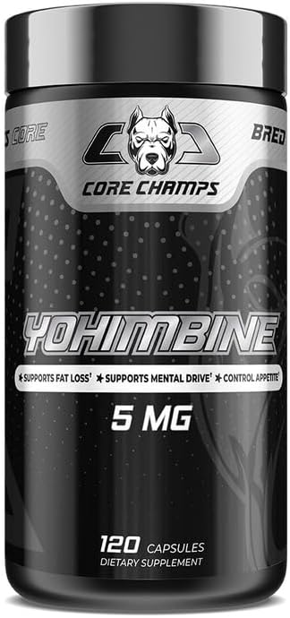 Core Champs Yohimbine HCl - Metabolic & Fat Loss Support - 120 Capsules
