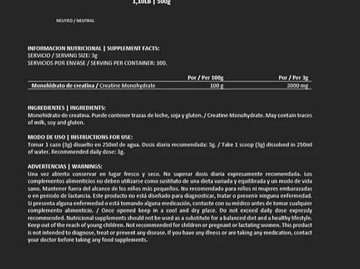 Big Man Creatine Monohydrate, 30 serving