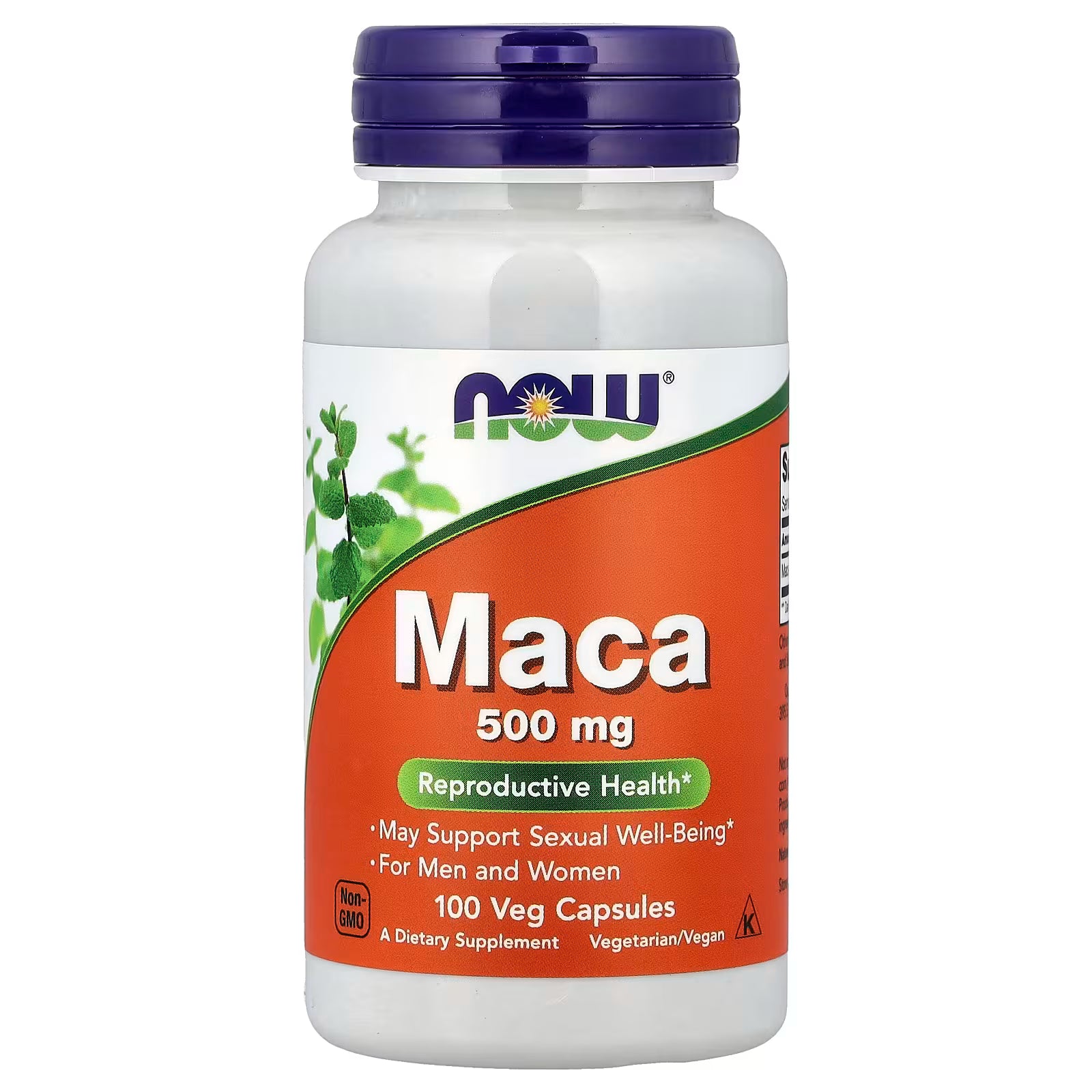 NOW Foods Maca 500mg - Energy & Vitality Support - 100 Capsules