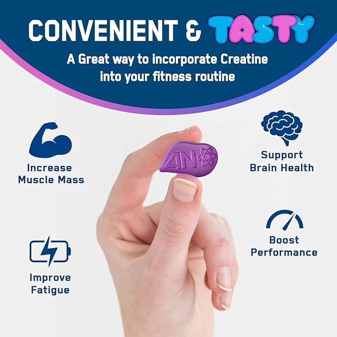 Applied Nutrition Creatine Gummies - Blackcurrant Millions - 3000mg - 80 Vegan Gummies