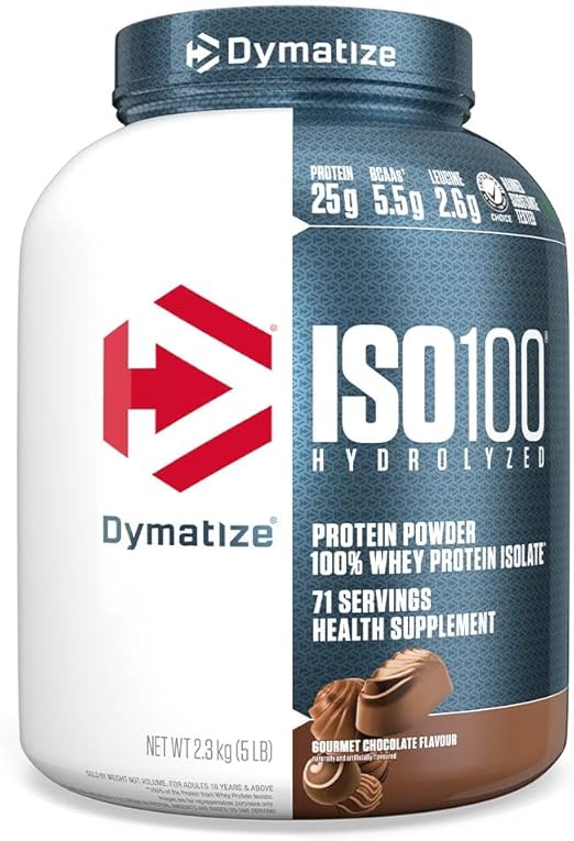 Dymatize ISO100 Hydrolyzed Whey Protein Isolate - Chocolate, 5 lbs