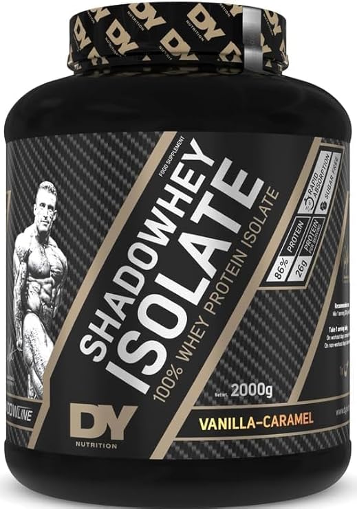 Dy Nutrition Shadowhey Isolate 100% Whey Protein Isolate, 66Serv, 2000G - Vanilla and Caramel