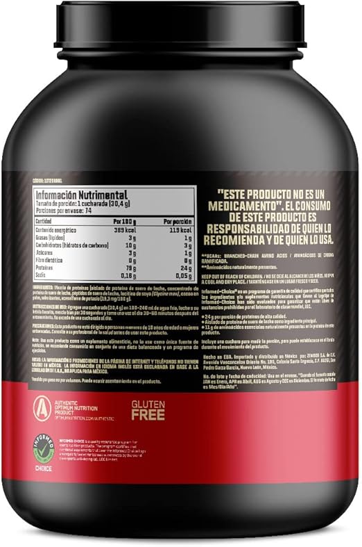 Optimum Nutrition (ON) Gold Standard 100% Whey Protein Powder, 5 Pound