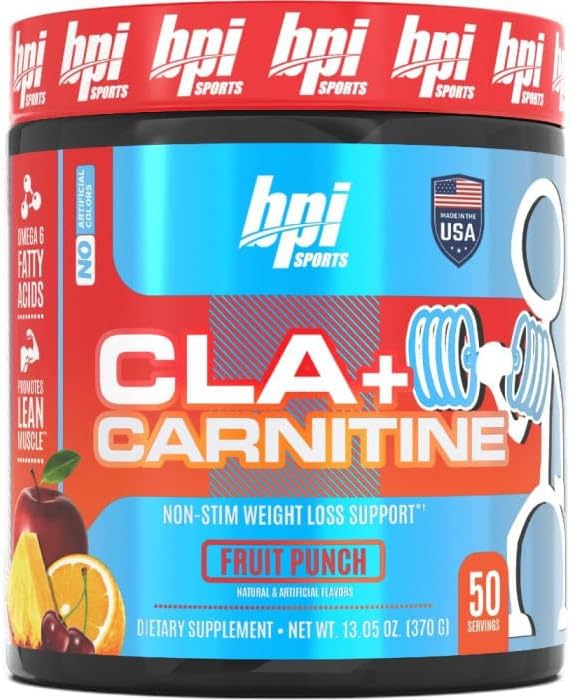 BPI Sports CLA + Carnitine - Fruit Punch - 50 Servings