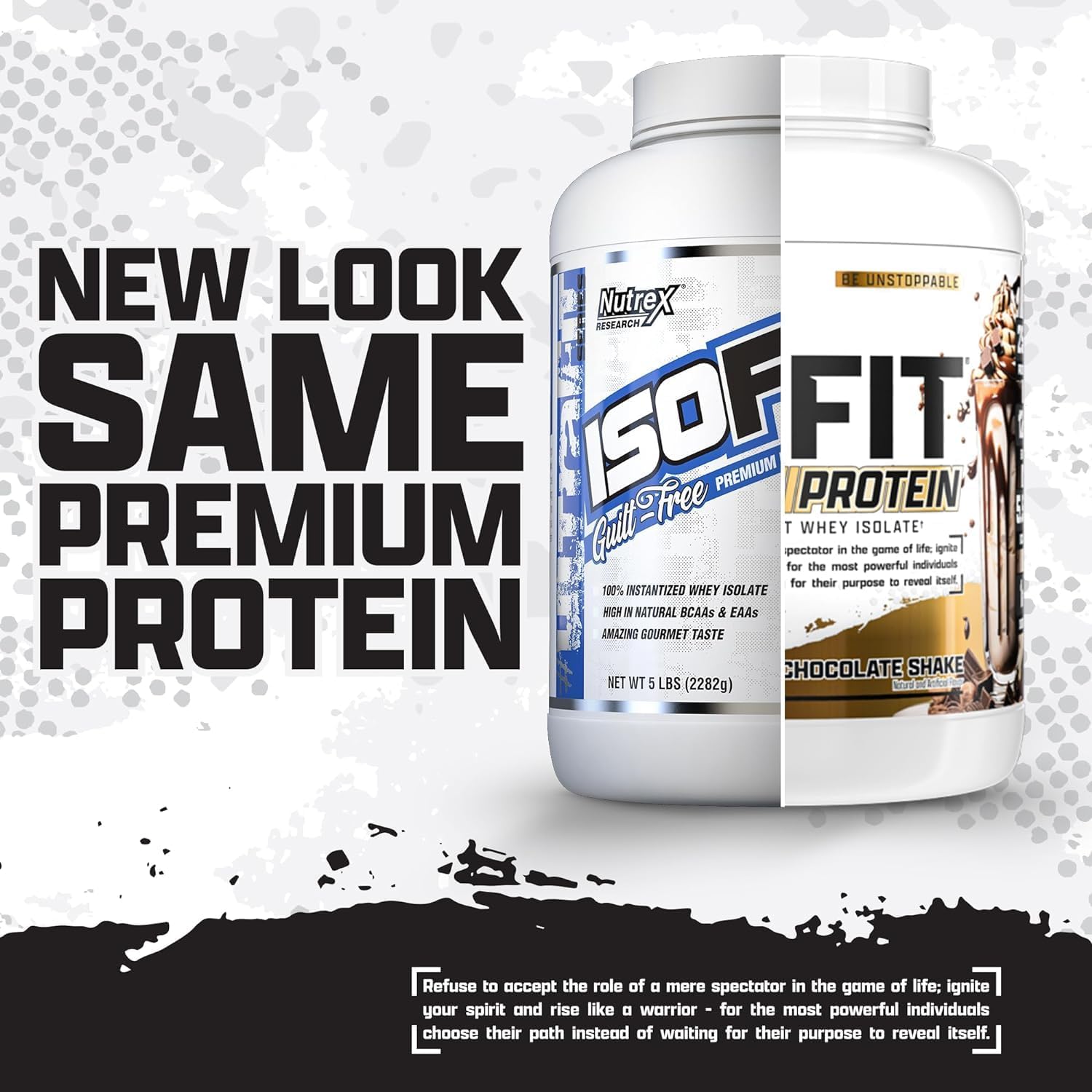 NUTREX Research - ISOFIT Whey Isolate Protein - 100% Whey Protein Isolate - Low Carbs - 5 lb - 70 Ser - Fast Absorption and Digestion (Bananas Foster)
