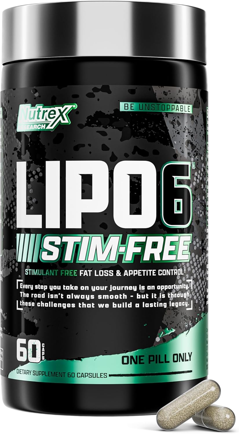 Nutrex Research LIPO-6 Stim-Free - Metabolism & Appetite Support - 60 Capsules