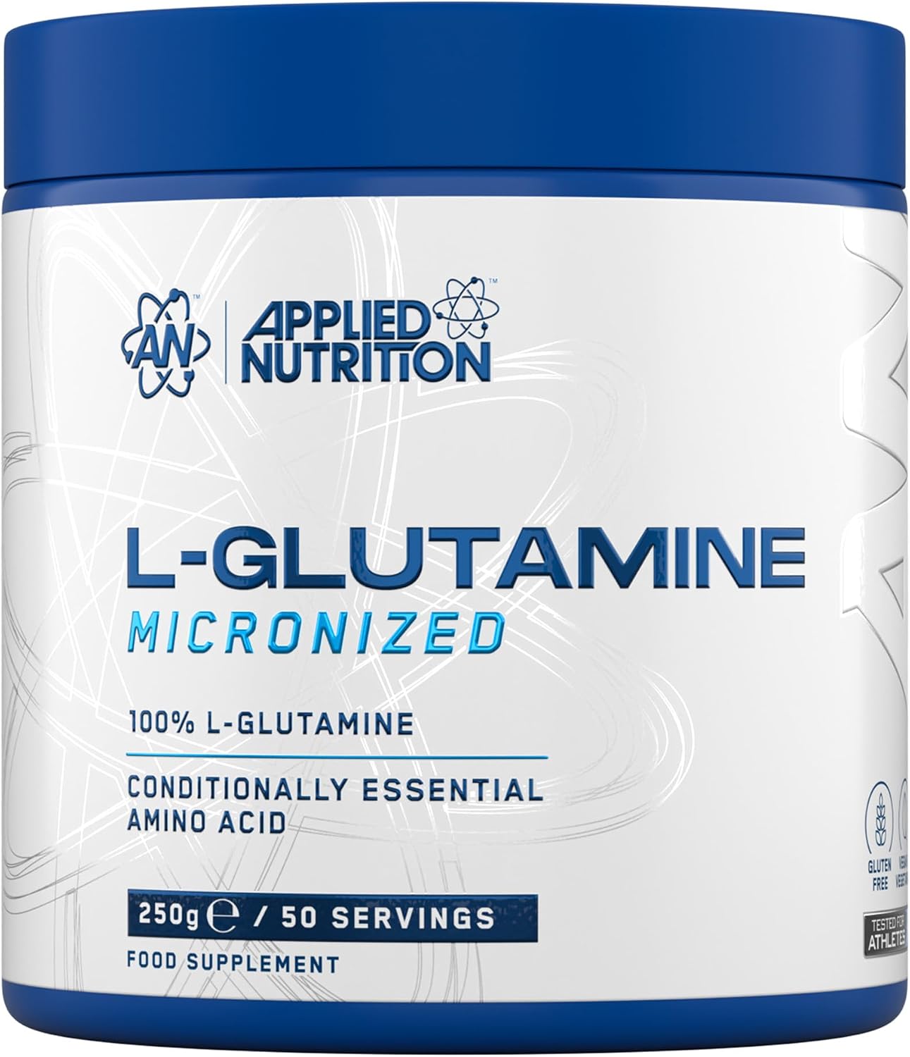 Applied Nutrition L Glutamine Powder - Amino Acid L-Glutamine, Muscle Strength & Regeneration, for the Immune System, Tasteless