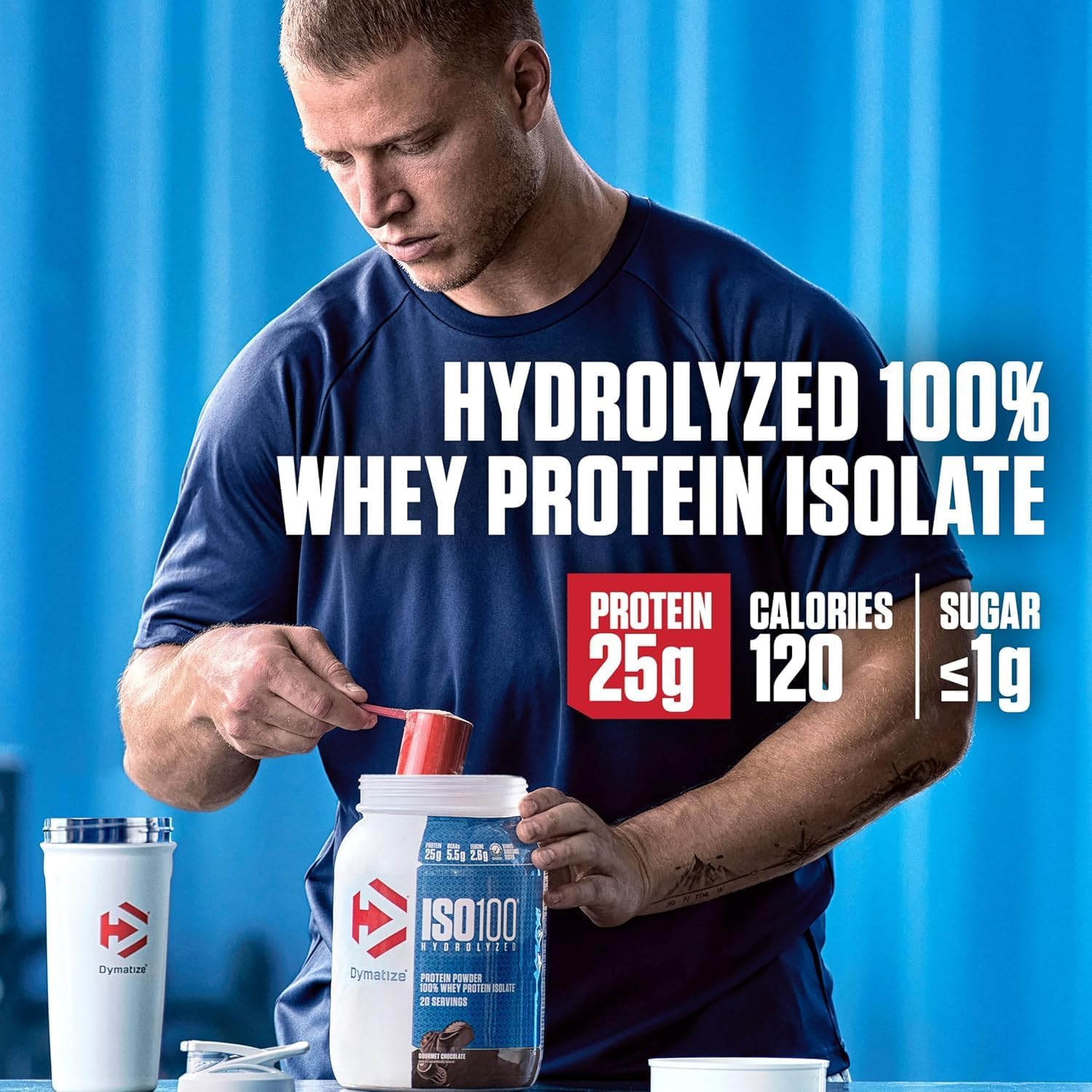 Dymatize ISO100 Hydrolyzed Whey Protein Isolate - Vanilla, 5 lbs