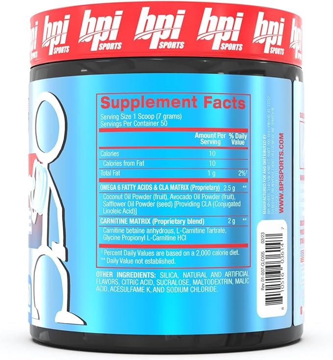 BPI Sports CLA + Carnitine - Rainbow Ice - 50 Servings