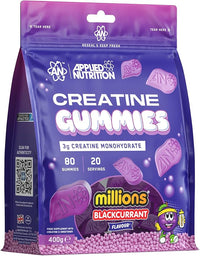Applied Nutrition Creatine Gummies - Blackcurrant Millions - 3000mg - 80 Vegan Gummies