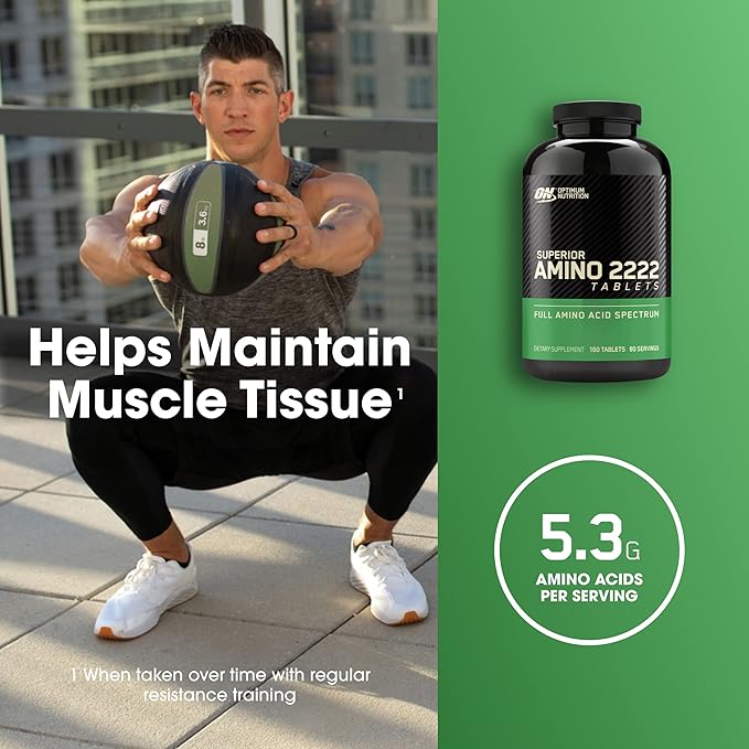 Optimum Nutrition Superior Amino 2222 - Amino Acid Recovery Supplement
