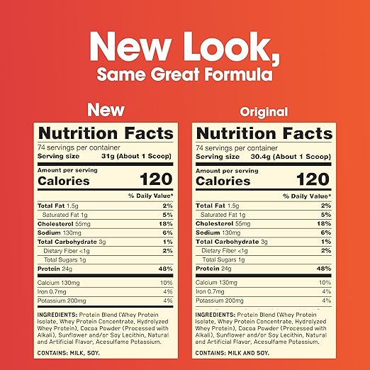 Optimum Nutrition (ON) Gold Standard 100% Whey Protein Powder, 5 Pound