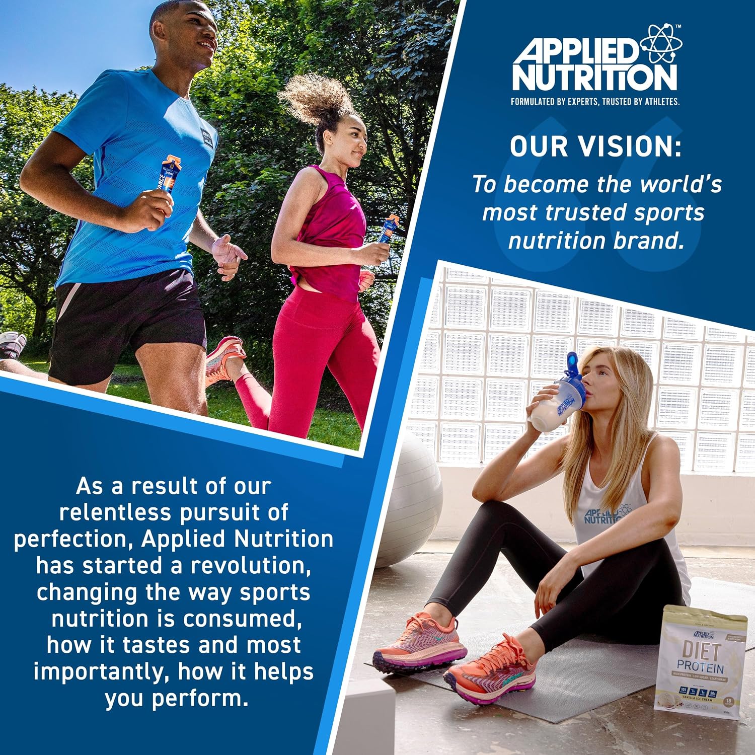 Applied Nutrition L Glutamine Powder - Amino Acid L-Glutamine, Muscle Strength & Regeneration, for the Immune System, Tasteless