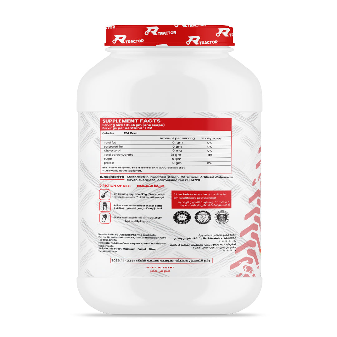 Tractor Nutrition Carb Energy & Recovery - Watermelon Flavor - 2.27kg