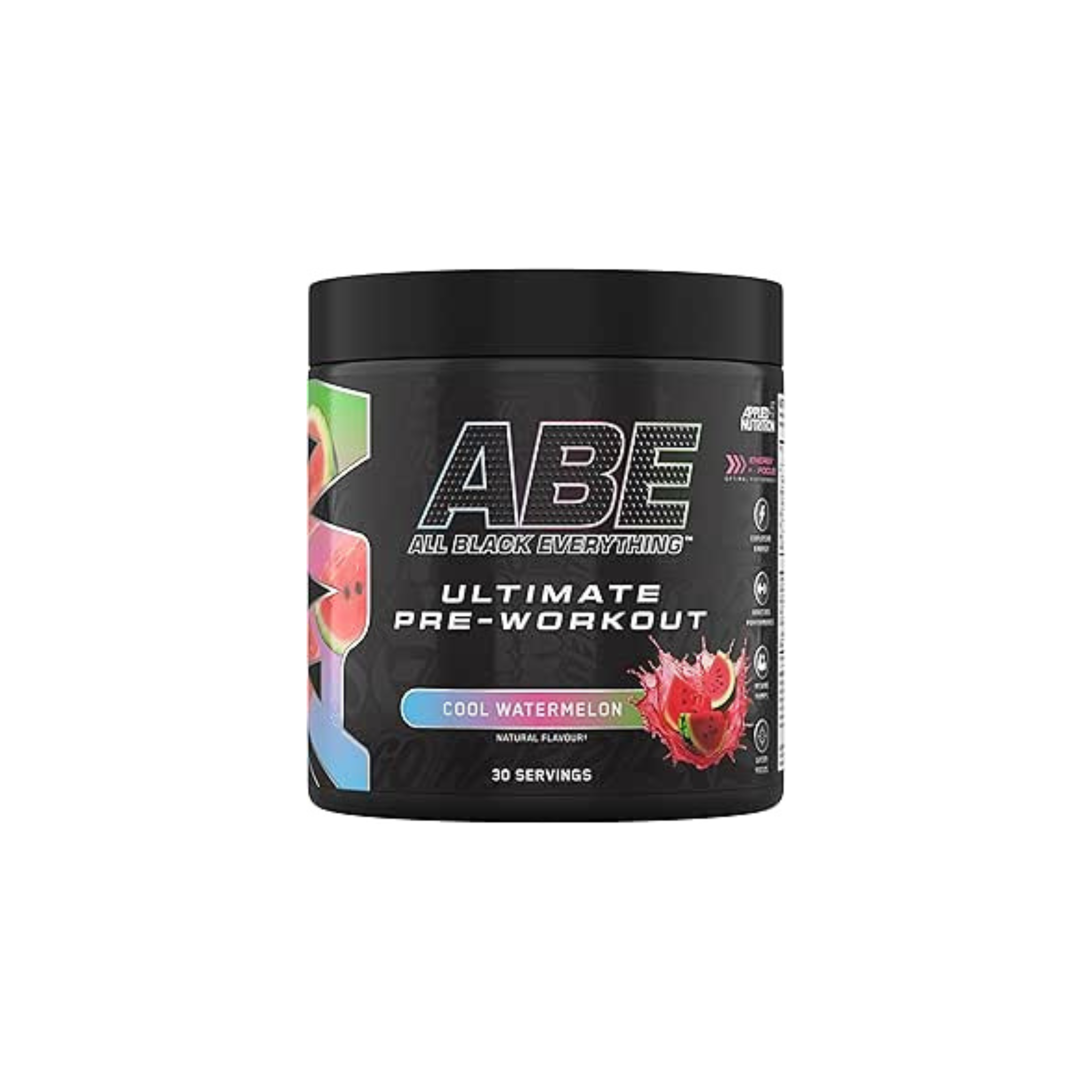 Applied Nutrition ABE Pre Workout - All Black Everything Pre Workout Powder, Energy & Physical Performance with Citrulline, Creatine, Beta Alanine (375g - 30 Servings)