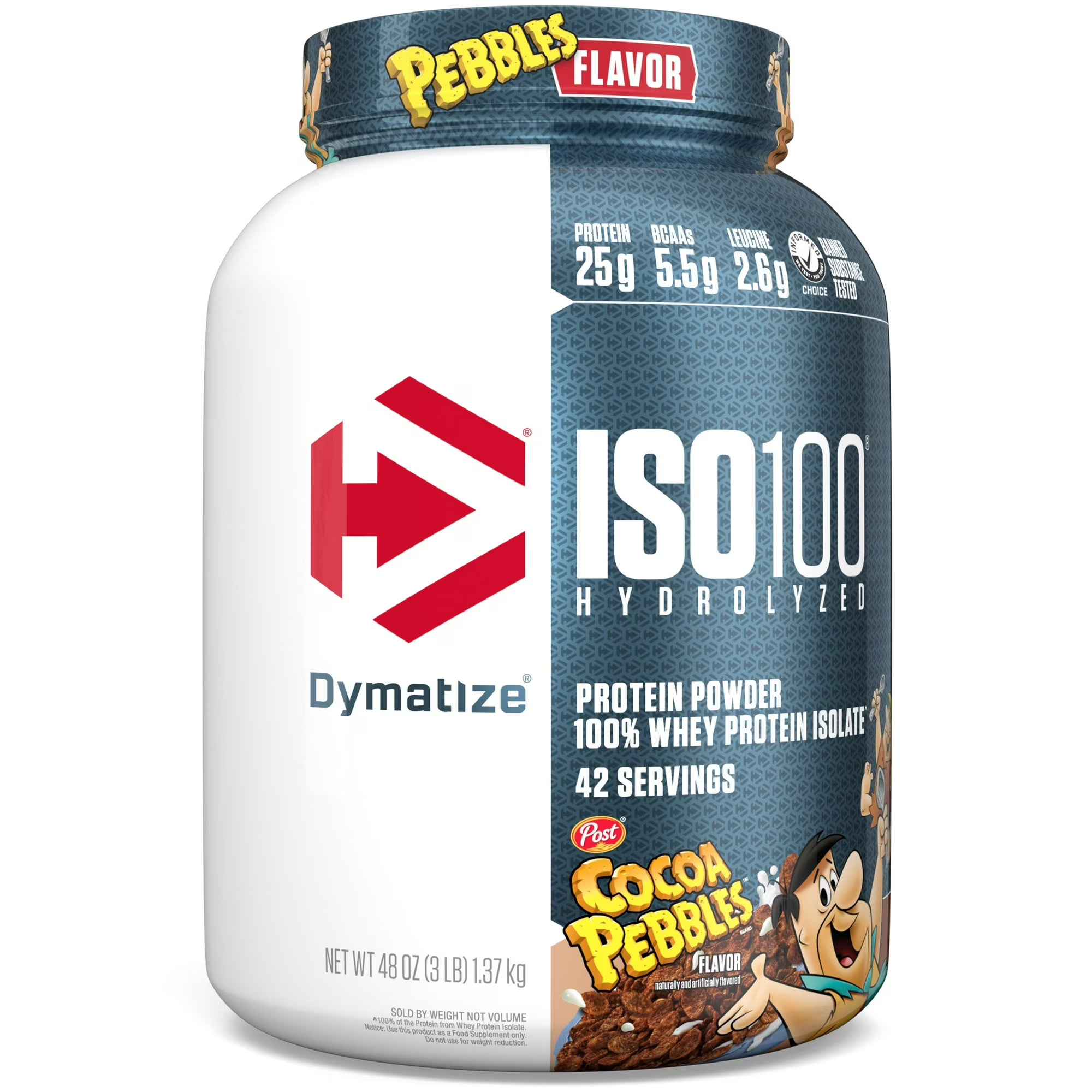 Dymatize ISO100 Hydrolyzed Whey Isolate - Cocoa Pebbles - 3 lbs