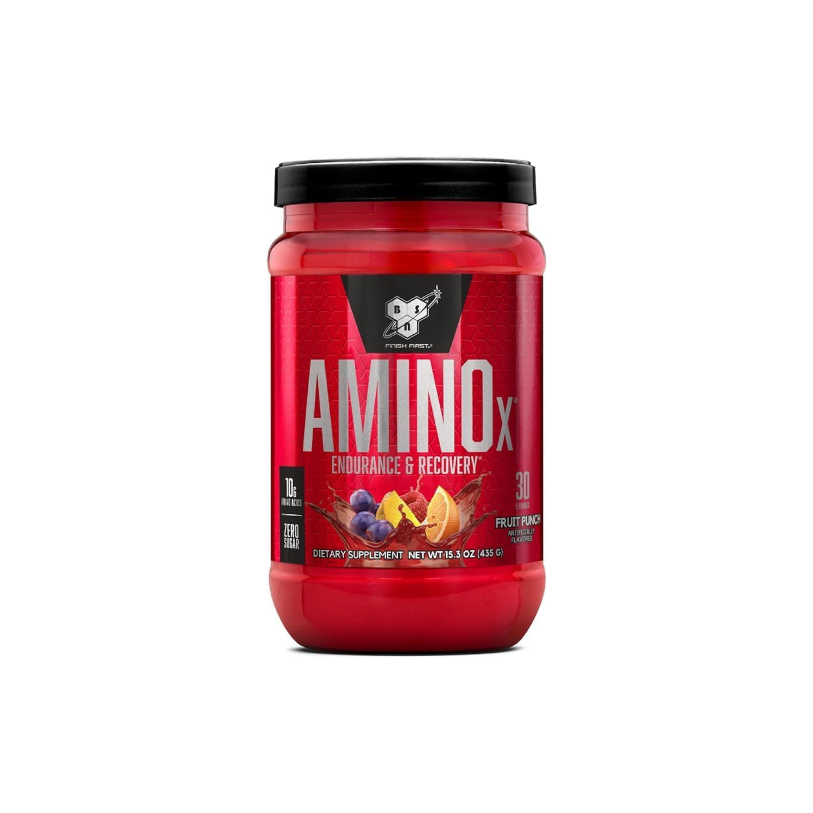 BSN Amino X Muscle Recovery & Endurance Powder with BCAAs, 10 Grams of Amino Acids, Keto Friendly, Caffeine Free, Flavor: Fruit Punch, 30 servings