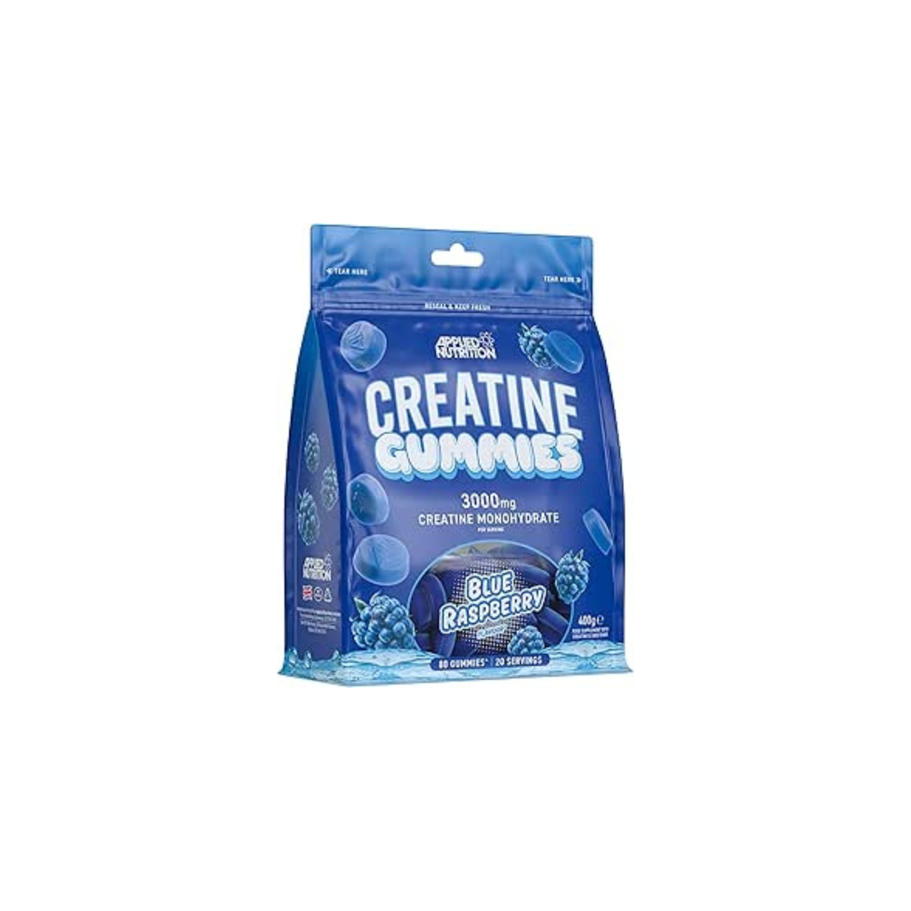 Applied Nutrition Creatine Gummies - 3000 mg Creatine Monohydrate per Dose - 80 Vegan Creatine Gummies for Strength, Performance & Regeneration (20 Intakes) (20 Servings (Pack of 1), Blue Raspberry)