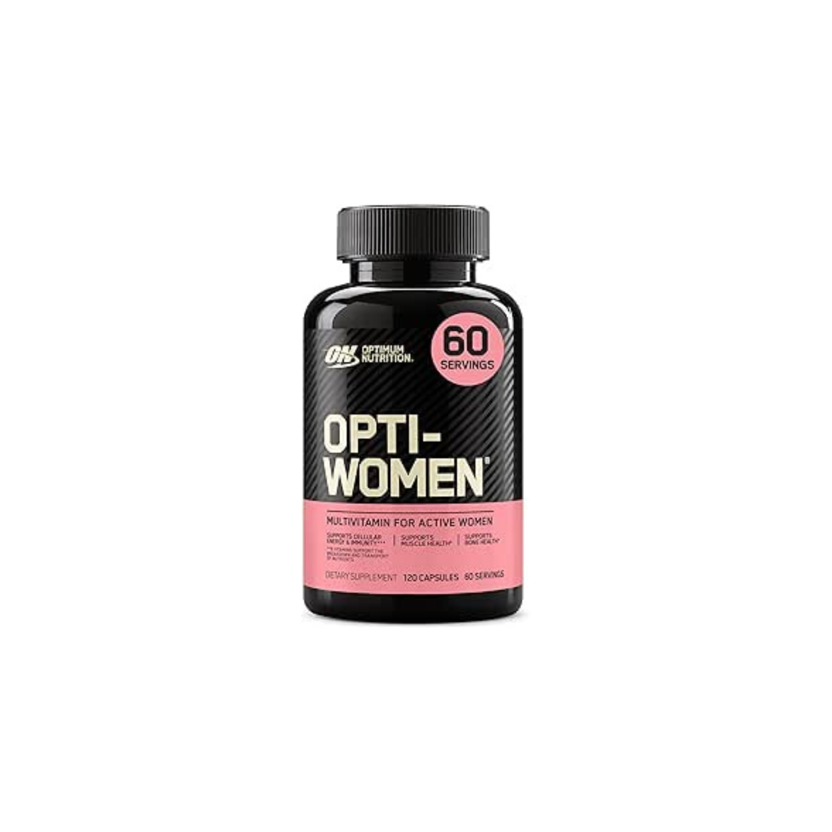 Optimum Nutrition (ON) Opti-Women, Vitamin C, Zinc and Vitamin D for Immune Support Womens Daily Multivitamin Supplement with Iron, Capsules, 120 Count