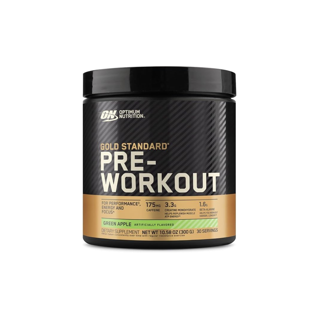 Optimum Nutrition (ON) Gold Standard Pre Workout with Creatine, Beta-Alanine, and Caffeine for Energy, Flavor: Green Apple, 30 Servings