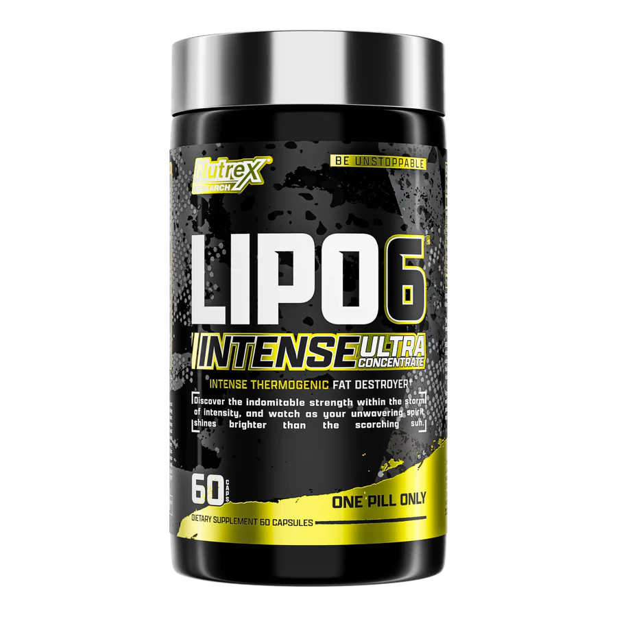 Nutrex Research LIPO-6 Black Intense - Ultra Concentrated Thermogenic Fat Burner - 60 Capsules
