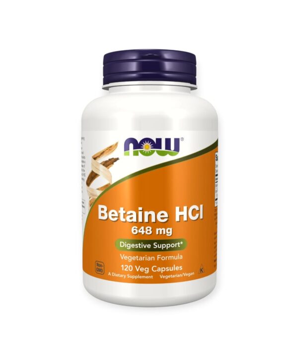 Now Foods Betaine HCl 648 mg Veg Capsules