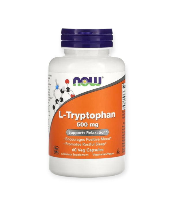 Now Foods L-Tryptophan 500 mg 60 Veg Capsules