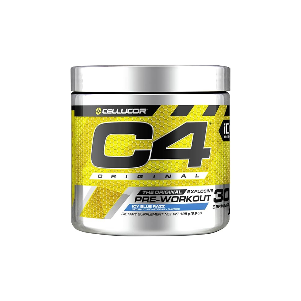 CELLUCOR C4 ORIGINAL THE ORIGINAL EXPLOSIVE PRE-WORKOUT ICY BLUE RAZZ 30 SERVINGS