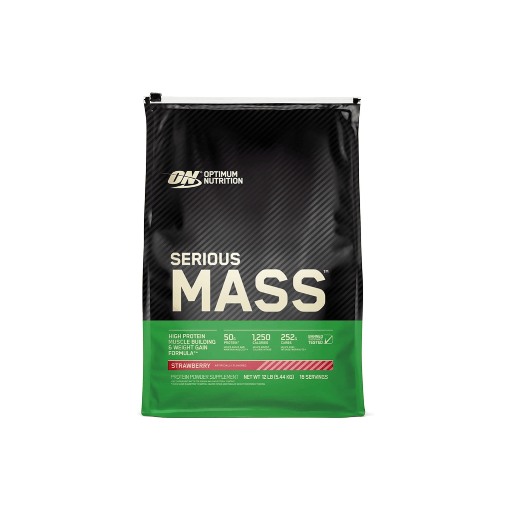 Serious Mass | Strawberry | Chocolate | Weight Gain Protein Powder | 12 lbs