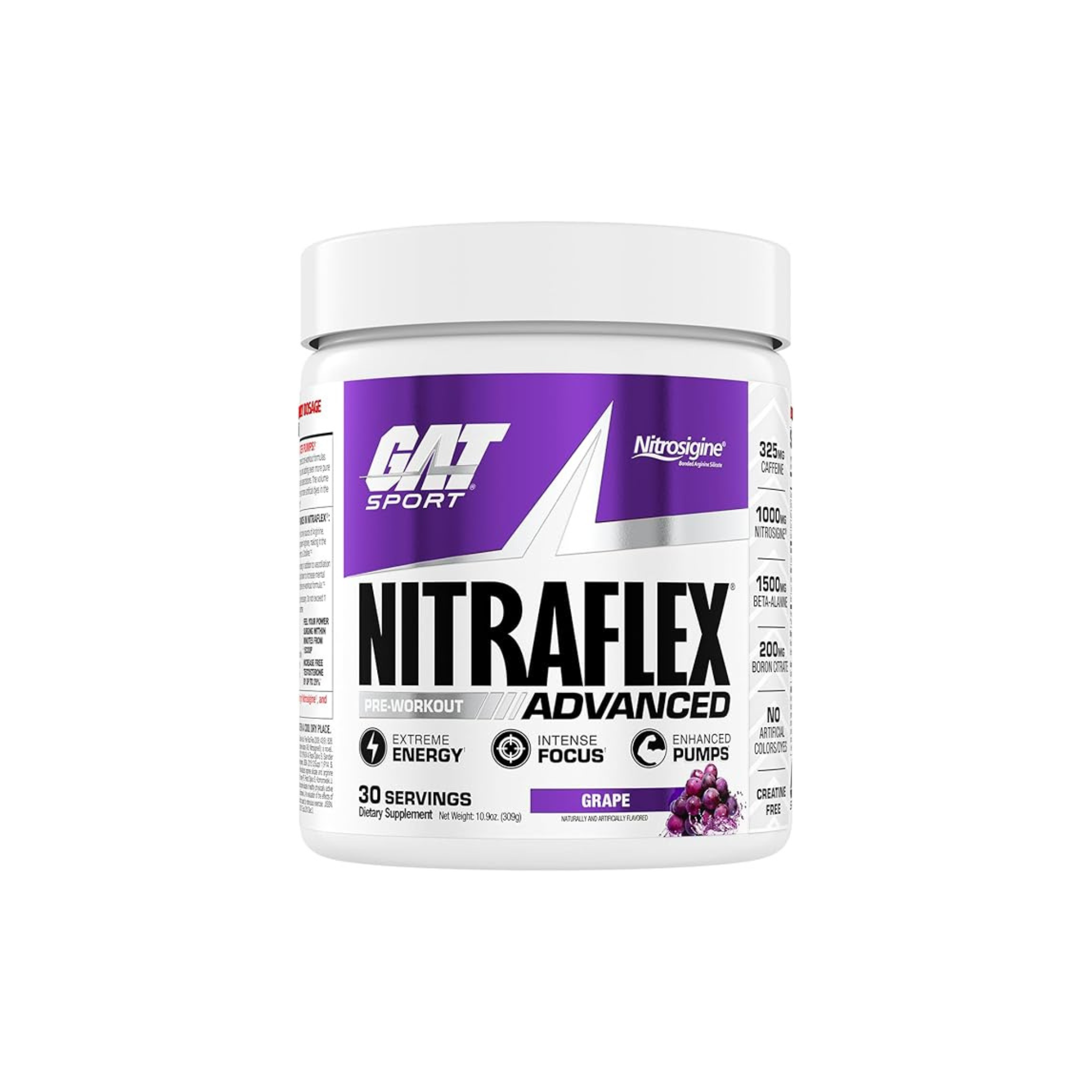 GAT SPORT, Nitraflex - (Grape, Watermelon ,  30 Servings)