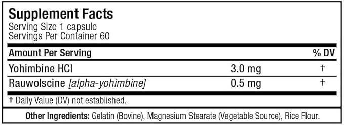 Allmax Yohimbine & Rauwolscine Complex - Energy Support, 60 Caps - Egypt