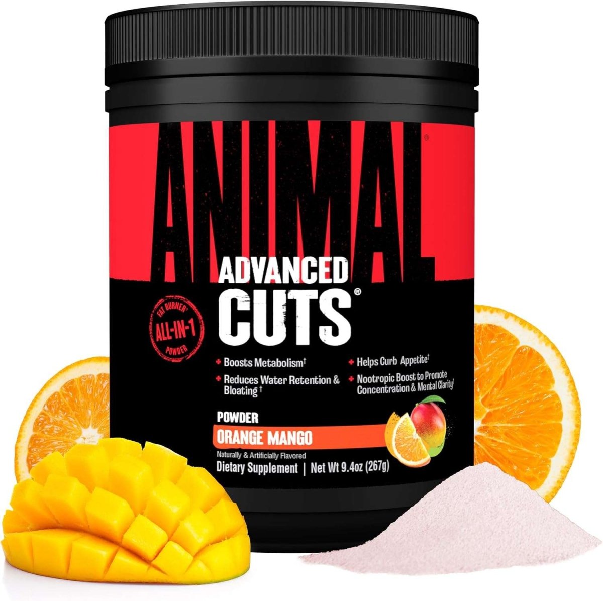 Animal Cuts Powder Thermogenic Fat Burner - Orange Mango, 42 Servings - Egypt