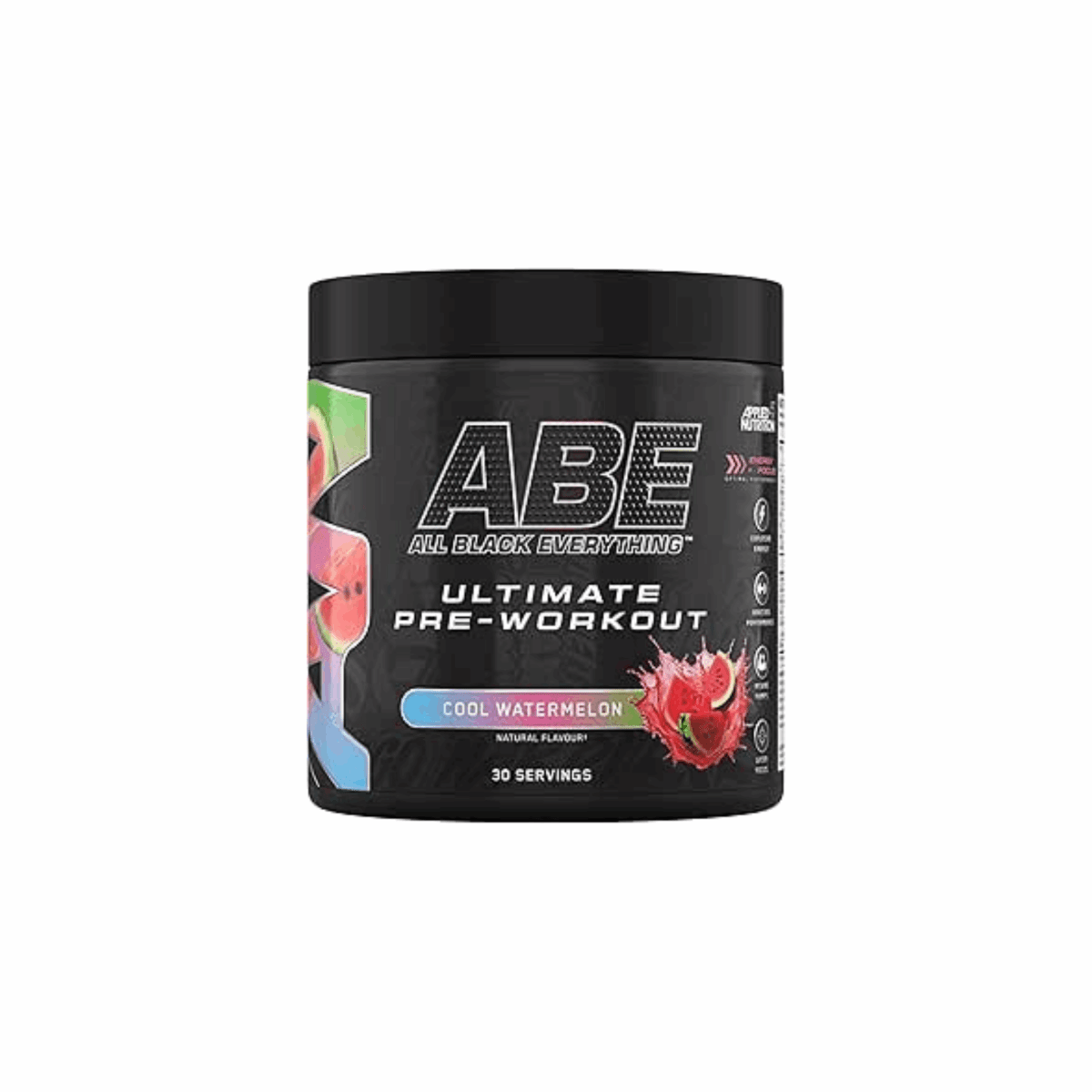 Applied Nutrition ABE Pre Workout - All Black Everything Pre Workout Powder, Energy & Physical Performance with Citrulline, Creatine, Beta Alanine (375g - 30 Servings) - Egypt