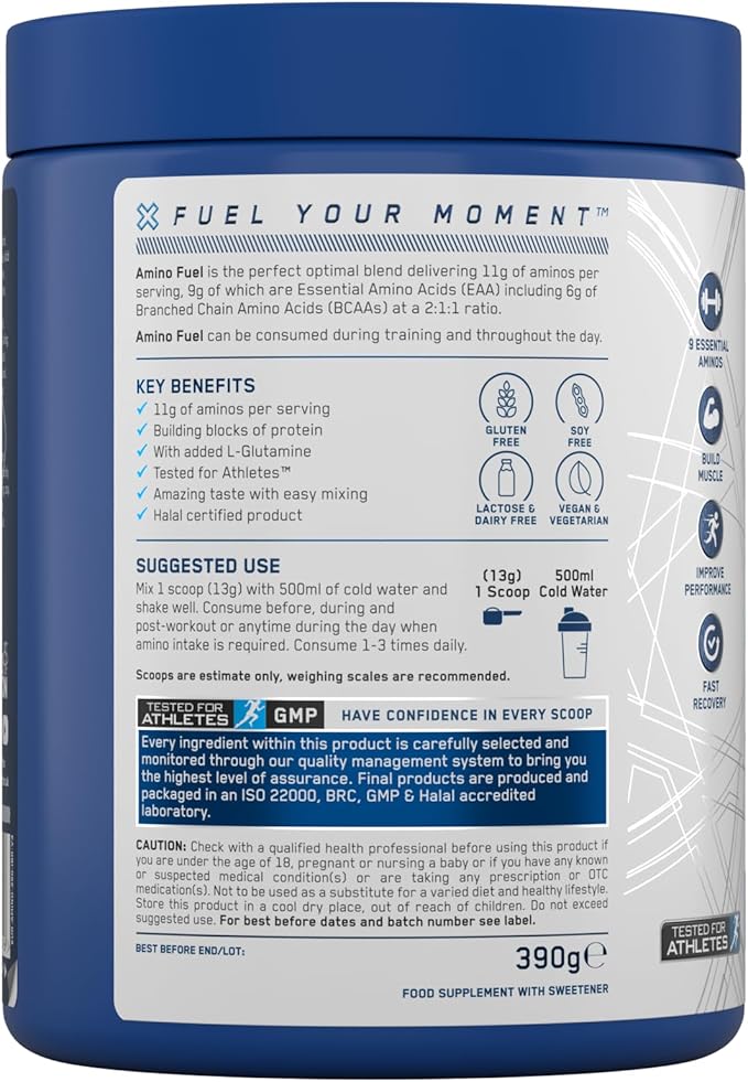 Applied Nutrition Amino Fuel - EAA Essential Amino Acids - Fruit Burst - 30 Servings - Egypt