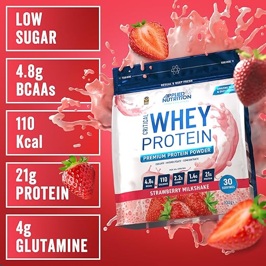 Applied Nutrition Critical Whey Protein Blend - Strawberry - 900g - Egypt