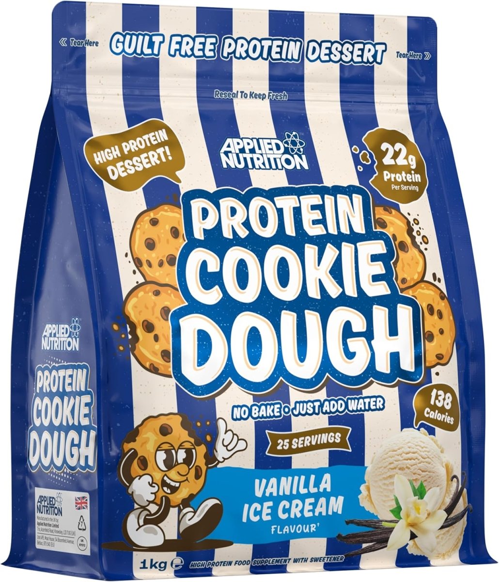 Applied Nutrition Protein Cookie Dough - High Protein Snack - Vanilla - 1kg - Egypt