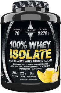 Azgard Nutrition 100% Whey Isolate - Banana Split - 70 Servings - Egypt