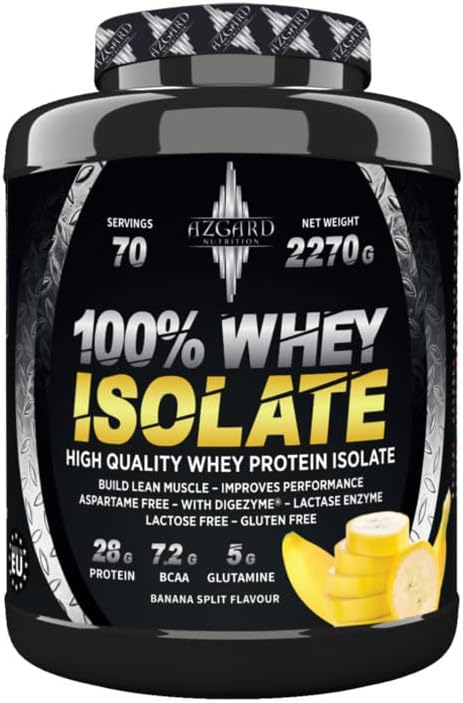 Azgard Nutrition 100% Whey Isolate - Banana Split - 70 Servings - Egypt