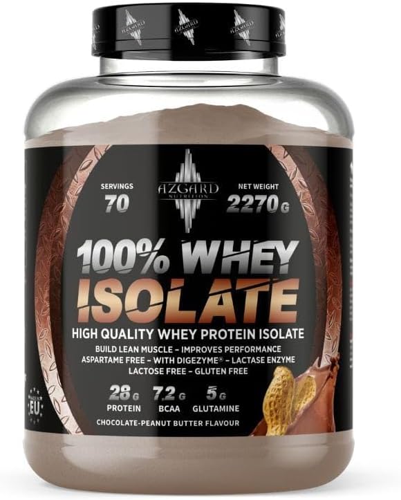 Azgard Nutrition 100% Whey Isolate - Chocolate Peanut Butter - 70 Servings - Egypt