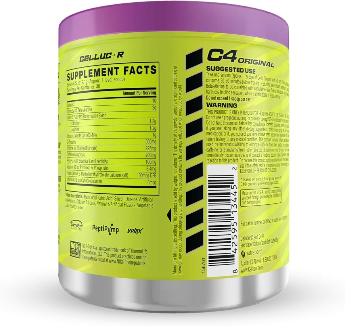 Cellucor C4 Original Pre - Workout - Grape - 30 Servings - Egypt