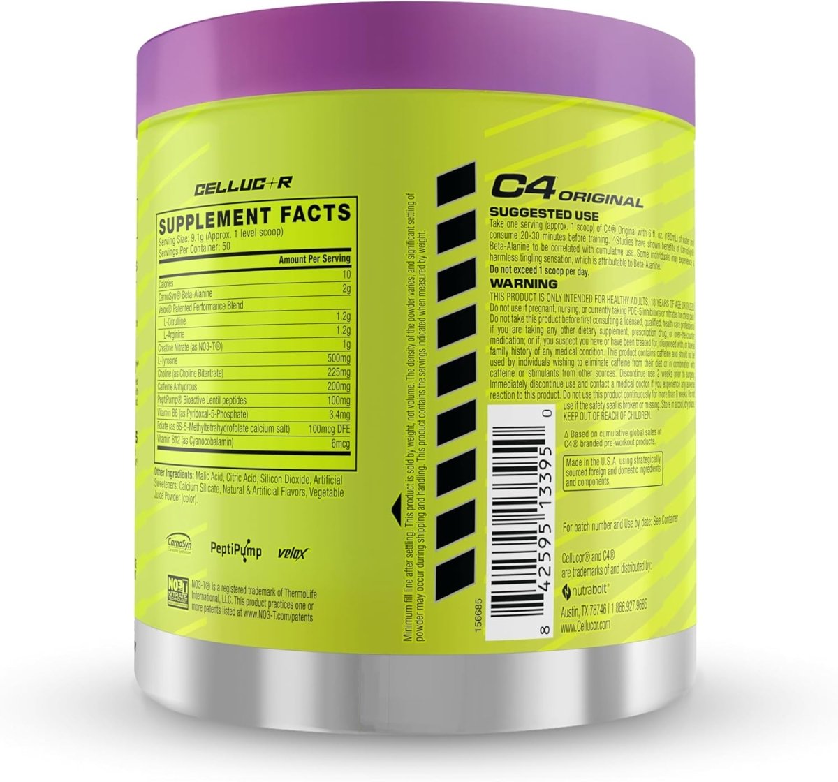 Cellucor C4 Original Pre - Workout - Grape - 50 Servings - Egypt