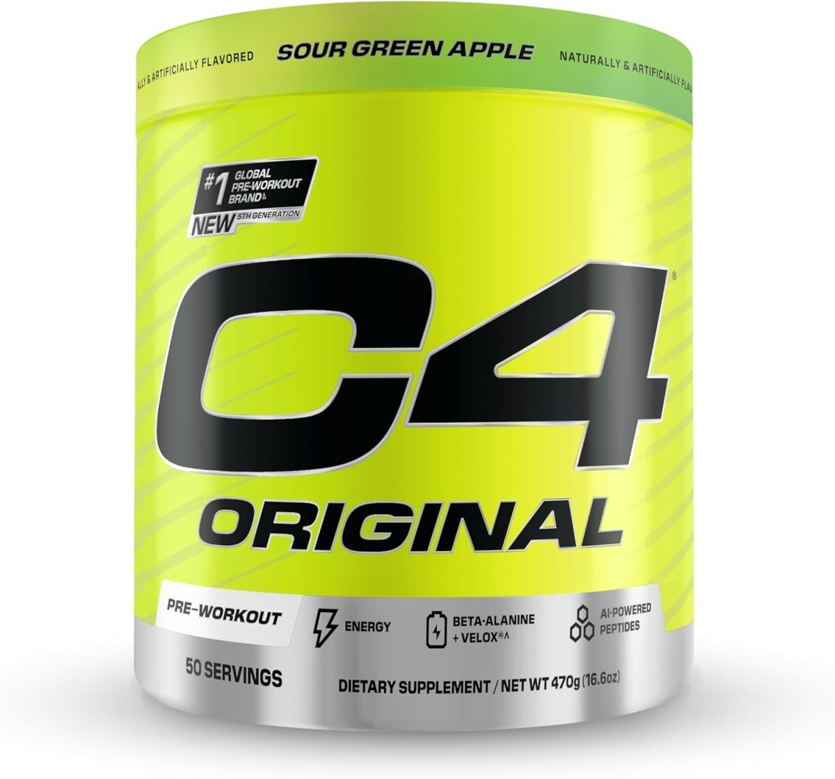 Cellucor C4 Original Pre - Workout - Green Apple - 50 Servings - Egypt