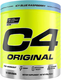 Cellucor C4 Original Pre - Workout - Icy Blue Raspberry - 50 Servings - Egypt