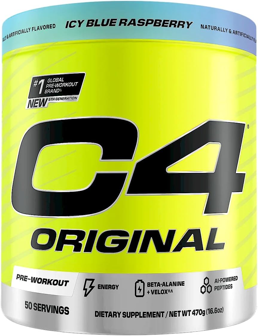 Cellucor C4 Original Pre - Workout - Icy Blue Raspberry - 50 Servings - Egypt