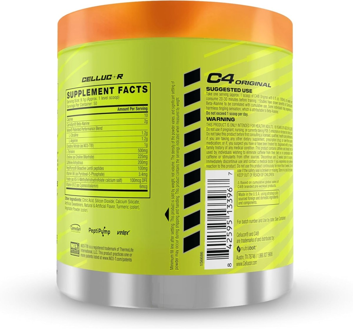 Cellucor C4 Original Pre - Workout - Orange - 50 Servings - Egypt