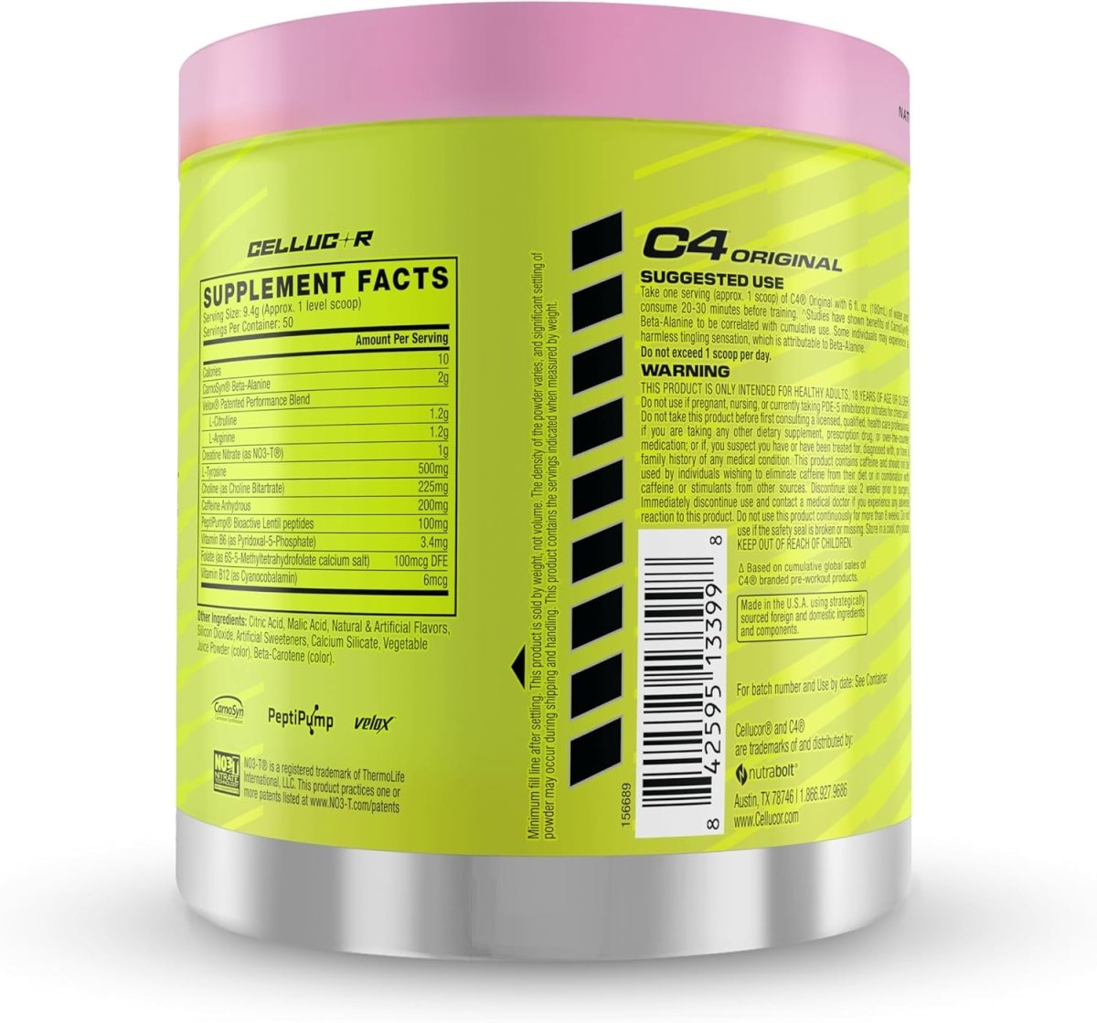 Cellucor C4 Original Pre - Workout - Pink Lemonade - 50 Servings - Egypt