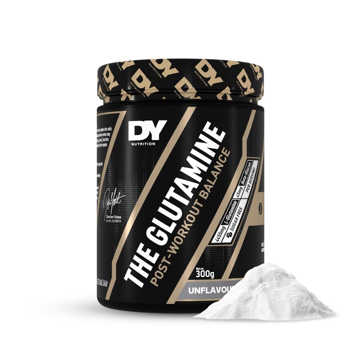 DY Nutrition The Glutamine Powder | 4.5g L-Glutamine & 45mg Beta-Glucan | 66 Servings | Unflavoured | Amino Acid Nutritional Supplement for Strength, Health & Recovery 300g | 2 Month Supply - Egypt